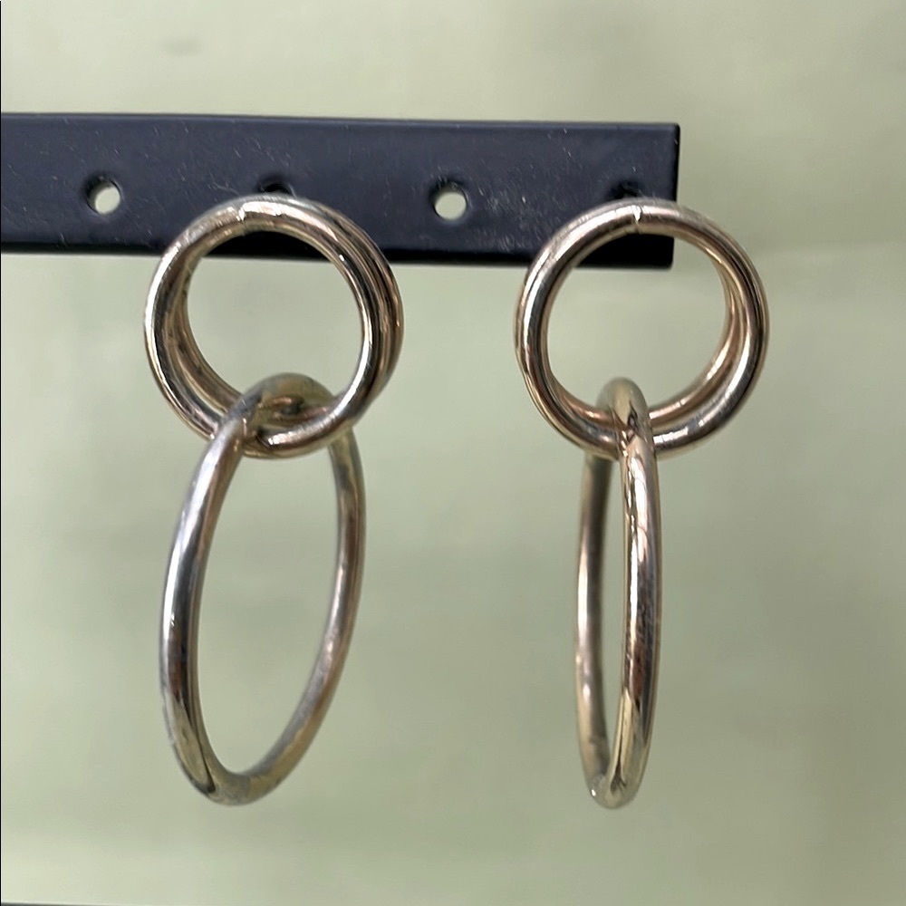 Large Gold/Silver Hoop Earrings